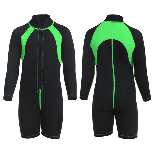 REALON Kid Wetsuit Neoprene Boys Girls 3mm Full Wet Suit 2mm Shorty Toddles Thermal Swimsuit Children Back Zipper Cold Water Warmth for Swimming Kayaking Surfing Boating