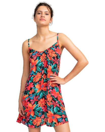 Roxy Womens Casual Summer Cover-Up Beach and Pool Dress-Lightweight Flowy Mini Sundress (XS-XXL) Anthracite Floral Fiesta Big 242 XX-Large