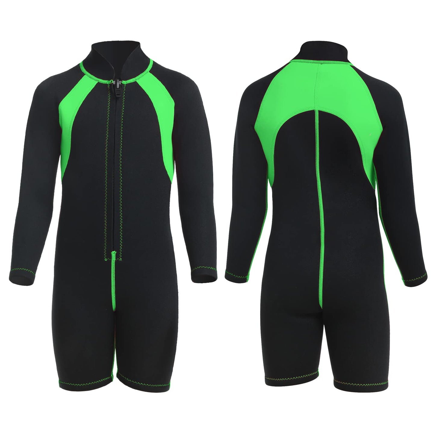 REALON Kid Wetsuit Neoprene Boys Girls 3mm Full Wet Suit 2mm Shorty Toddles Thermal Swimsuit Children Back Zipper Cold Water Warmth for Swimming Kayaking Surfing Boating