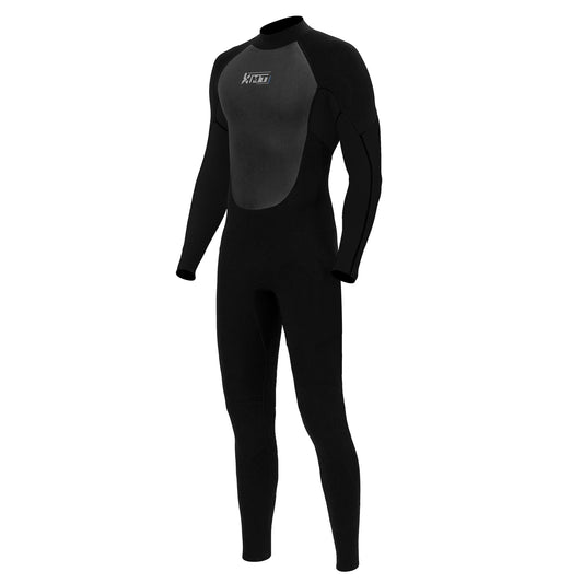 KMT Wetsuit for Men 3mm Mens Wetsuits Fullbody Back Zip Wet Suits Keep Warm in Cold Water