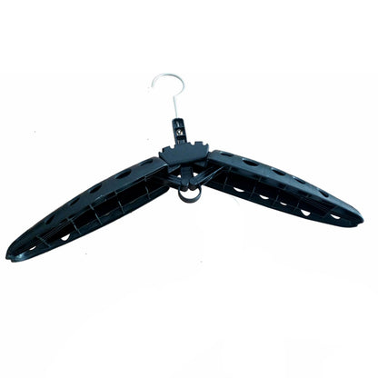 YDQUANI Wetsuit Hanger Foldable Diving Suit Hanger Scuba Surfing Swimming Accessory Quick Drying Folding Ventilated Hanger (Black)