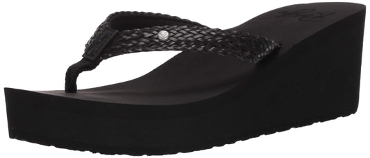 Roxy Womens Mellie Wedge Sandal Black 10