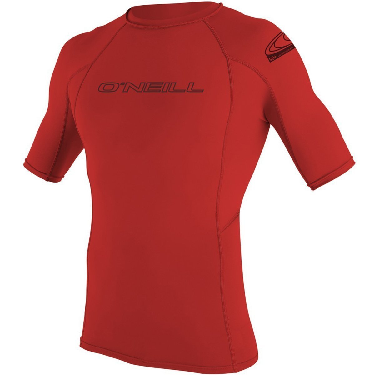 ONeill Wetsuits Mens Basic Skins UPF 50+ Short Sleeve Rash Guard Red XX-Large