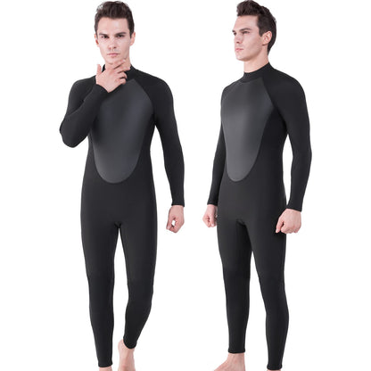 REALON Women Men Wetsuit 2mm Neoprene Wet Suits 2/3mm Full Body Long Sleeves Back Zipper Surfing Suit in Cold Water for Swimming Snorkeling Kayaking