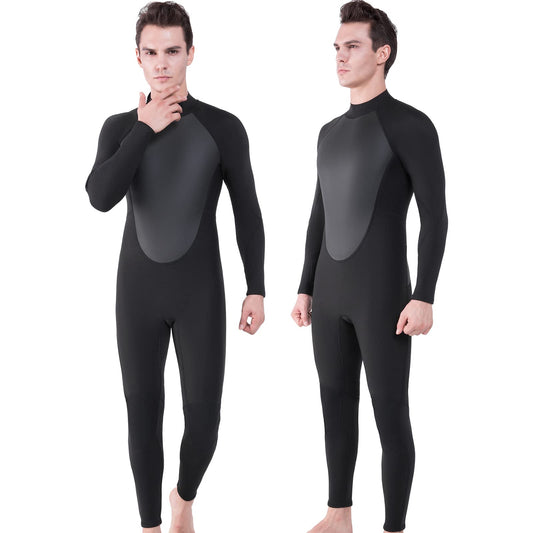 REALON Women Men Wetsuit 2mm Neoprene Wet Suits 2/3mm Full Body Long Sleeves Back Zipper Surfing Suit in Cold Water for Swimming Snorkeling Kayaking