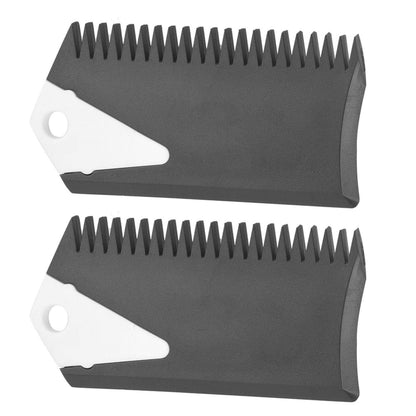 Yosoo Health Gear Surfboard Scraper Surf Wax Comb 2pcs/Set Surfboard Wax Applicator Surfboard Wax Remover Surf Wax Comb and Scraper PVC Surfboard Comb and Scraper for Surfing Board Skaeboard