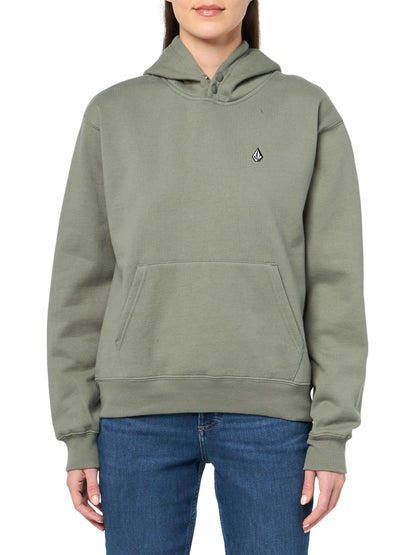 Volcom Womens Costus Pollover Baselayer Hooded Fleece Snow Sweatshirt Lichen Green S5