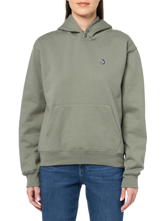 Volcom Womens Costus Pollover Baselayer Hooded Fleece Snow Sweatshirt Lichen Green S5