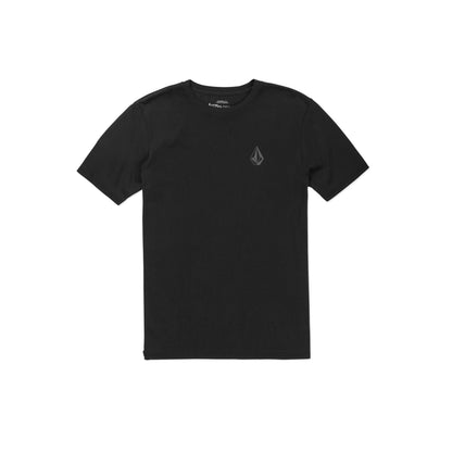 Volcom Mens Regular Stone Tech Short Sleeve T-Shirt Black 1 Large