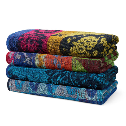 Ben Kaufman Terry Beach & Pool Towel - Large Cotton Towels for Pool Beach Bath Gym & More - Soft Absorbent & Oversized Beach Towel Bundle - Multipack with Assorted Colors - 30” x 60” - 4 Pack